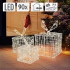 קוופמן קישוט דקורטיבי קופסאות מתנה LED