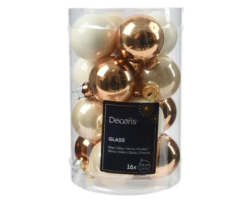 Kaemingk Glass Ball Set, 16 pcs, 35 mm