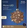 קאימינגק קישוט תלוי פרח LED, 19 ס"מ, חום