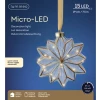קאימינגק קישוט תלוי פרח LED, 19 ס"מ, לבן