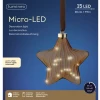 קאימינגק קישוט תלוי כוכב LED, 20 ס"מ, חום