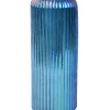  vase מ стекла רליף, 9.8x24.5 ס"מ, 3 סוגים, Kaemingk