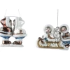 קישוט זכוכית "אסקימוסים", 14.5x14.2x8.7 ס"מ, 2 סוגים, Kaemingk