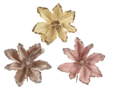קאיימינגק קישוט חג המולד פרח על קליפ, 23x11 ס