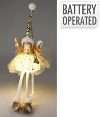 Koopman Decorative Figure Angel LED, 60 cm, Gold