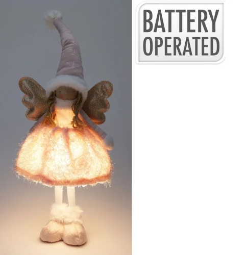 קופמן דמות דקורטיבית מלאך LED, 50 ס"מ, ורוד