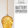 Koopman LED Glass Decoration Pine Cone, 16 cm